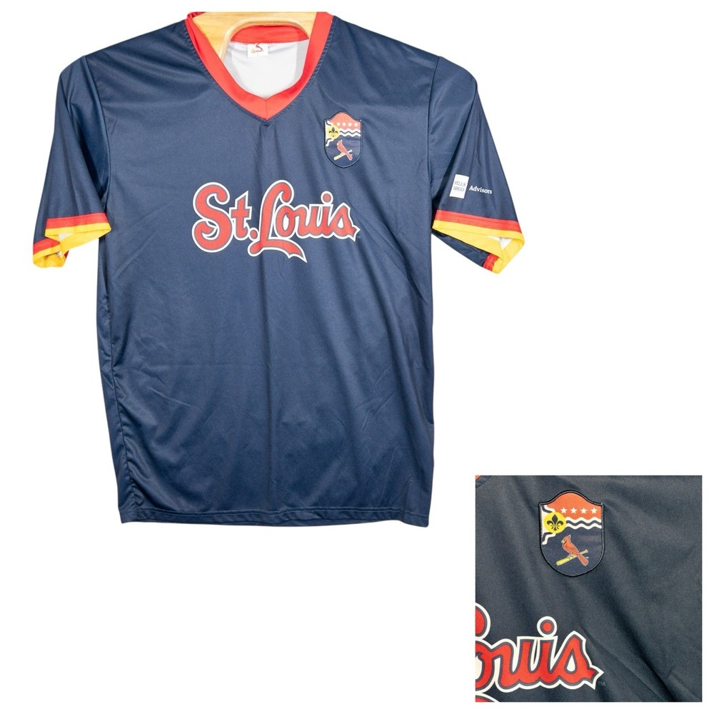 MLB SGA St‎ Louis Cardinals Soccer Style Jersey Mens XL MLB Baseball